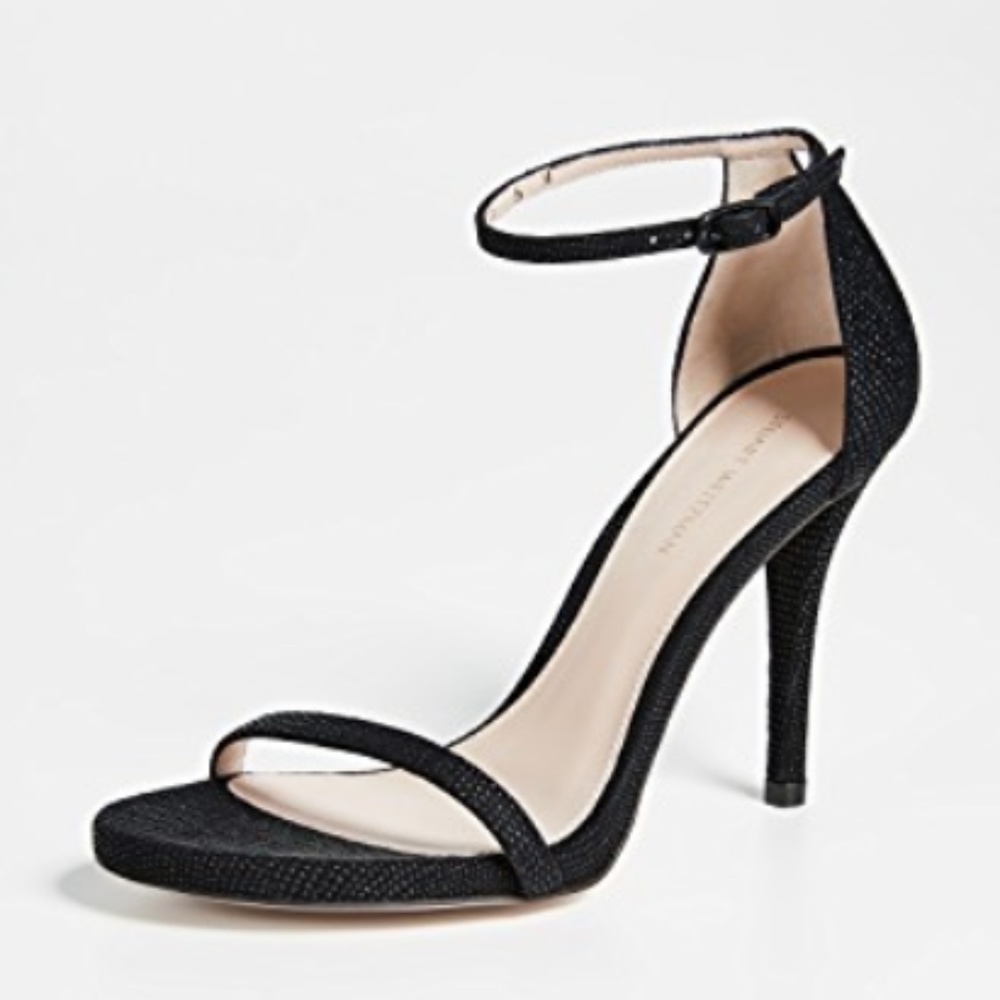 Stuart Weitzman Nudist Curved Heel Sandals
